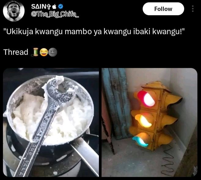 Sainf thebig chila_ follow ukikuja kwangu mambo ya kwangu ibaki kwangu! thread