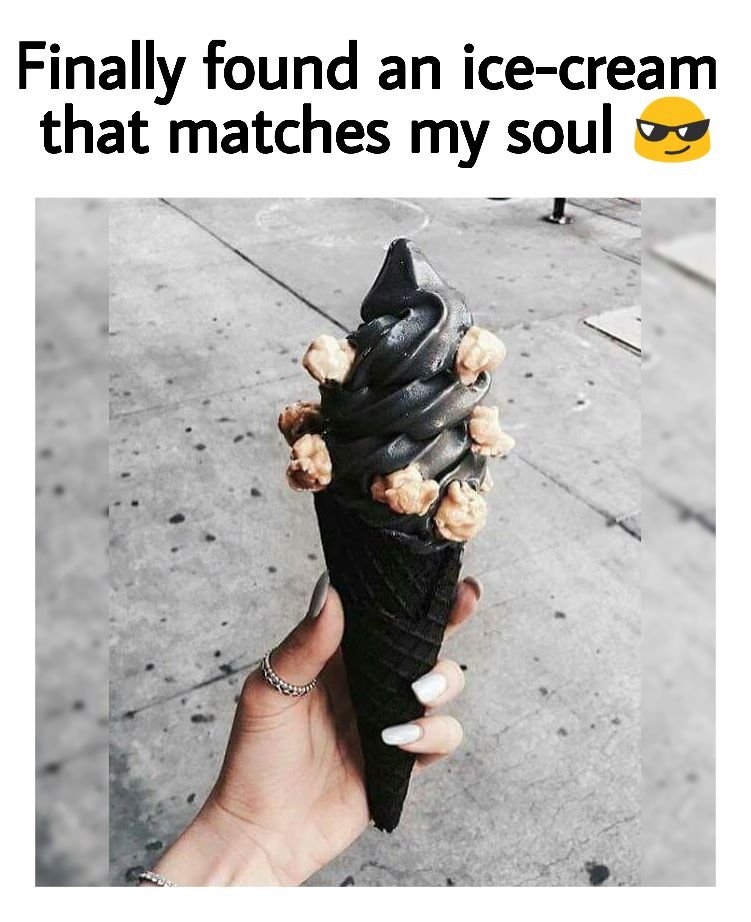 Finally found an icecream that matches my soul