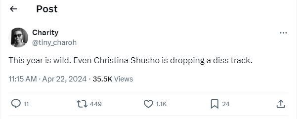Post charity tiny_charoh this year is wild. even christina shusho is dropping di