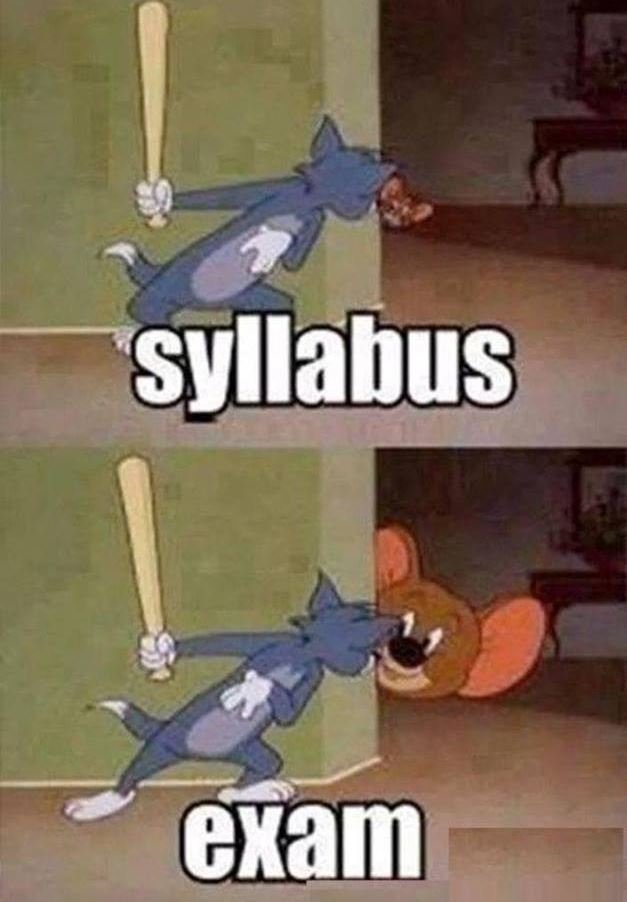 Syllabus exam
