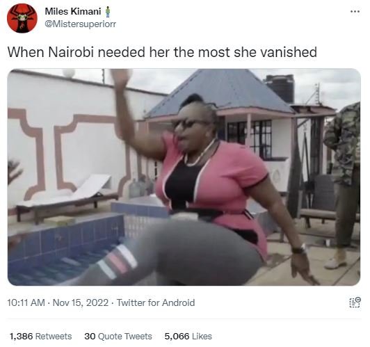 Miles kimani mistersuperiorr when nairobi needed her the most she vanished 1011