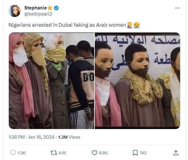 Stephanie beibipearl2 nigerians arrested in dubai faking as arab women 451a 4b d