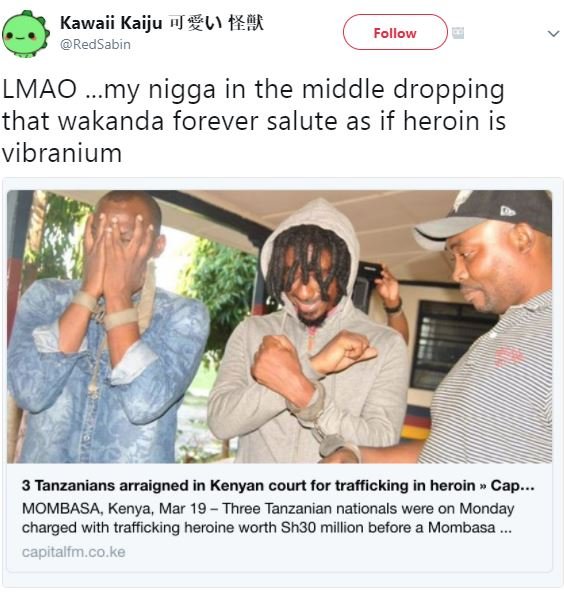 Kawaii kaiju nj vi t redsabin follow lmao my nigga in the middle dropping that w