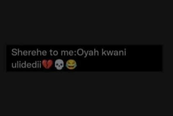 Sherehe to meoyah kwani ulidedii