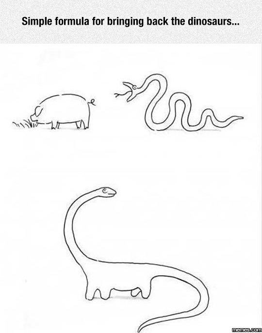 Simple formula for bringing back the dinosaurs u7