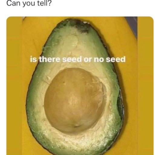 Can you tell? is there seedor no seed