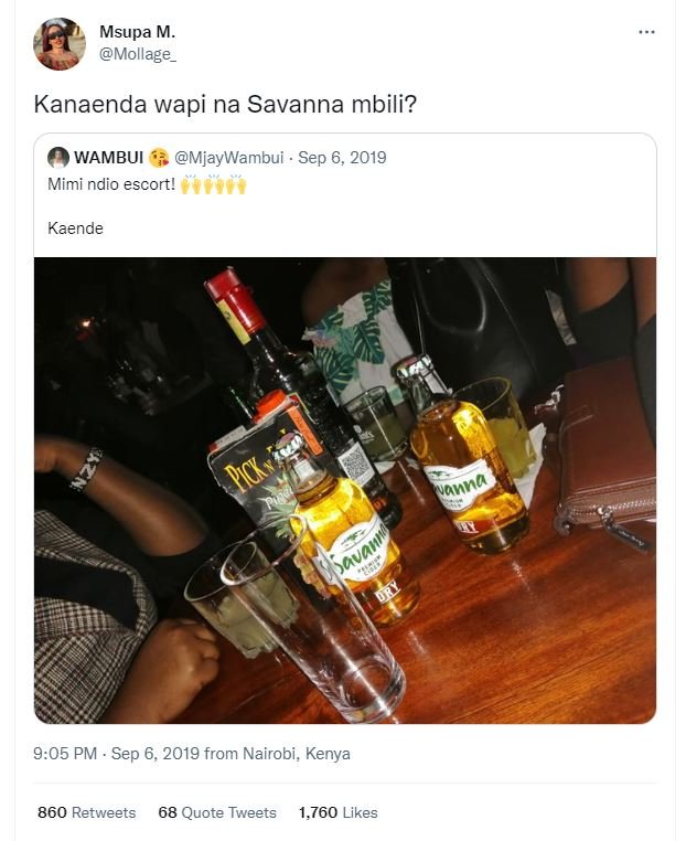 Msupa m. mollage _ kanaenda wapi na savanna mbili? wambui mjaywambui sep 6, mimi