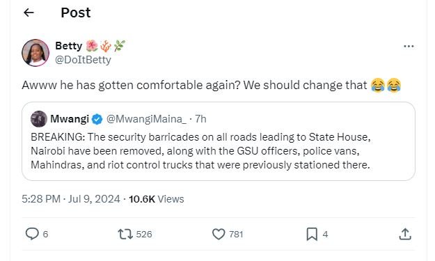 Post betty doitbetty awww he has gotten comfortable again? we should change that