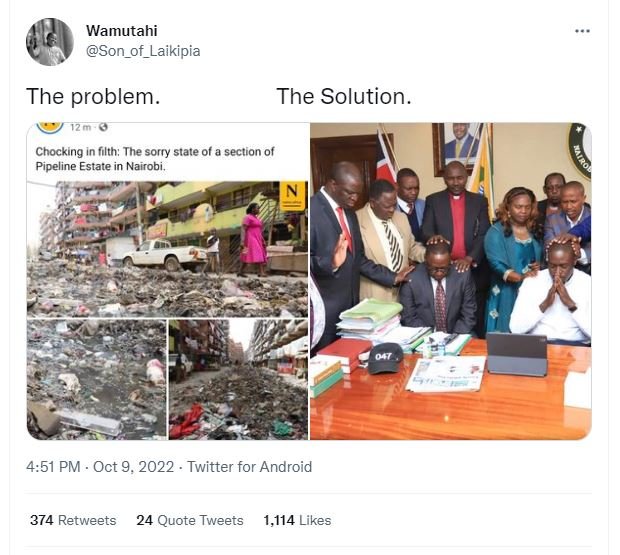 Wamutahi son_of_laikipia the problem. the solution. 1z m 0 chocking in filth the