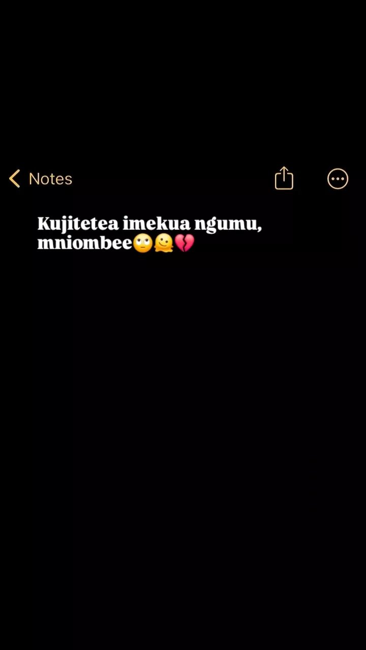 Notes kujitetea imekua ngumu, mniombee