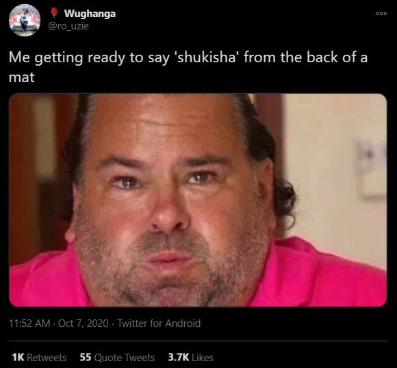 Wughanga ro_uzie me getting ready to say 'shukisha' from the back of a mat 11.52