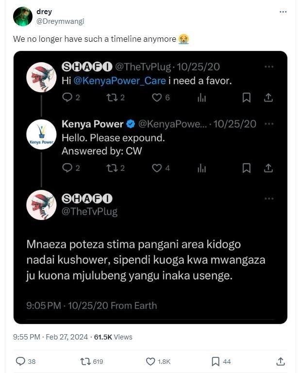 Drey dreymwangi we no longer have such a timeline anymore thetvplug . 102520 hi