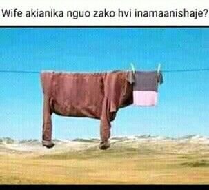 Wife akianlka nguo zako hvi inamaanishaje