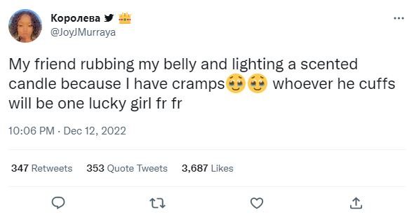 Koponeba joyjmurraya my friend rubbing my belly and lighting a scented candle be