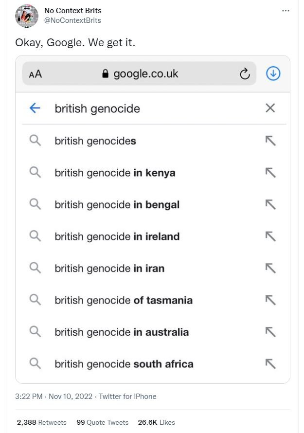 No context brits nocontextbrits okay google. we get it_ aa google.co.uk british