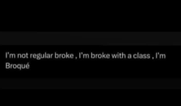 Vm not regular broke. vm broke with a class m broque