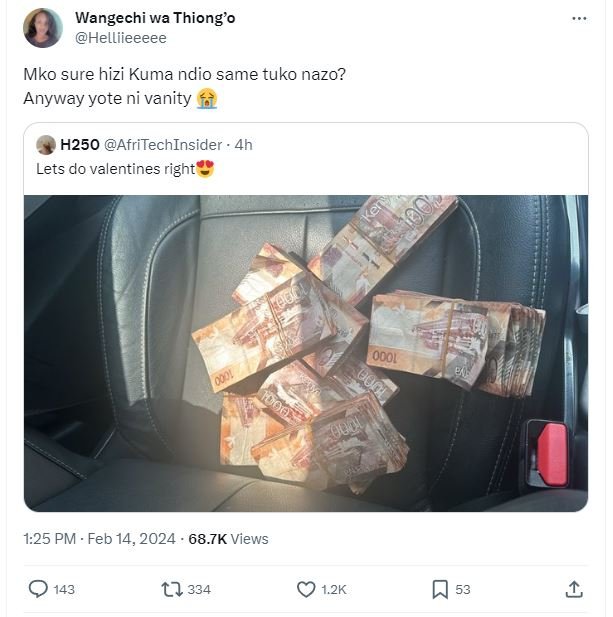 Wangechi wa thiong'o helliieeeee mko sure hizi kuma ndio same tuko nazo? anyway