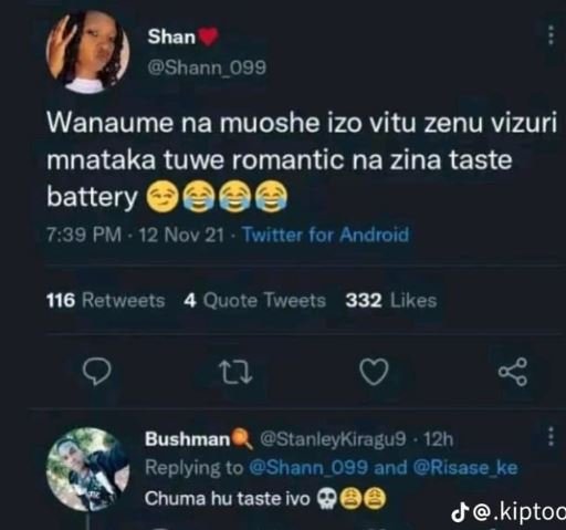 Shan shann_099 wanaume na muoshe izo vitu zenu vizuri mnataka tuwe romantic na z