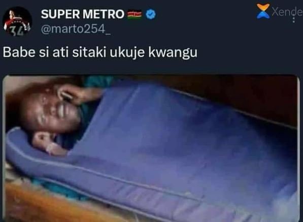 Super metro marto254 xende babe si ati sitaki ukuje kwangu