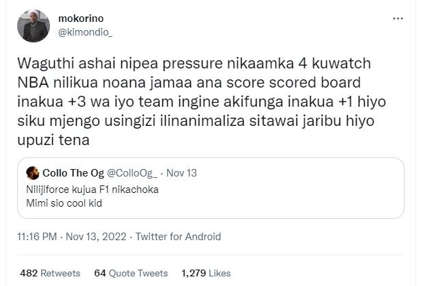 Mokorino kimondio_ waguthi ashai nipea pressure nikaamka 4 kuwatch nba nilikua n