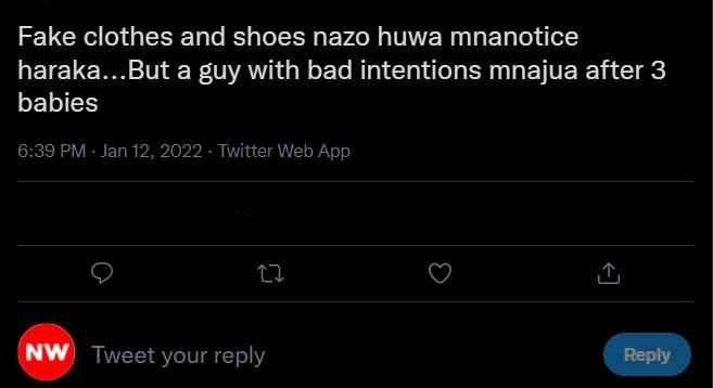 Fake clothes and shoes nazo huwa mnanotice haraka.. But a guy with bad intention