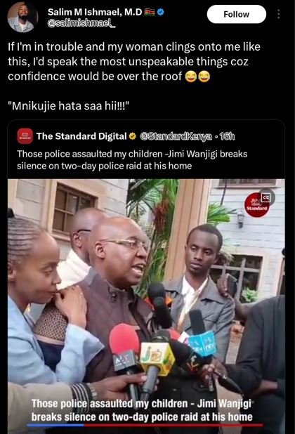 Salim m ishmael, m.d salimishmad _ follow if im in trouble and my woman clings o