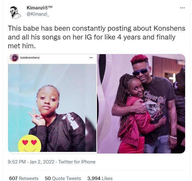 KimanziTM Kimanzi_ This babe has been constantly posting about Konshens and all