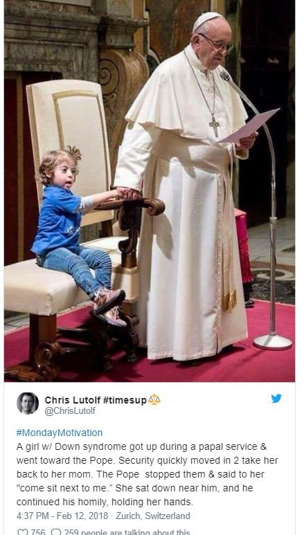 Chris lutolf timesup chrislutolf mondaymotivation girl wl down syndrome got up d