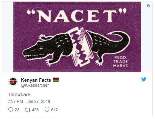 Nacet regd trade marks kenyan facts kresearcher throwback. 7.37 pm jan 27, q 23