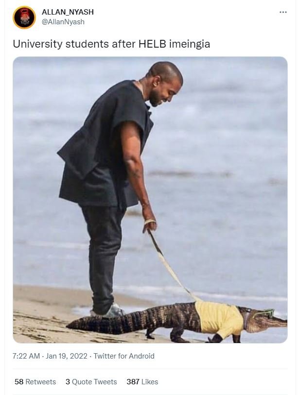 ALLAN_NYASH AllanNyash University students after HELB imeingia 7.22 AM Jan 19, T