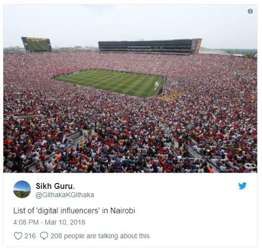 Sikh guru. githakakgithaka list of 'digital influencers' in nairobi 4.08 pm mar