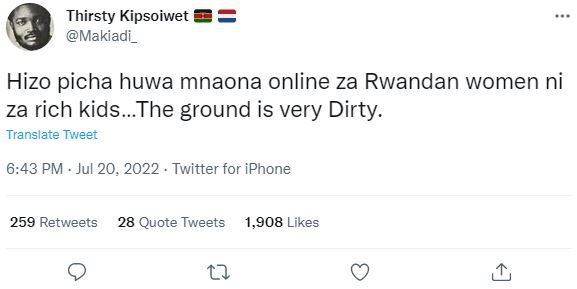 Thirsty kipsoiwet makiadi _ hizo picha huwa mnaona online za rwandan women ni za