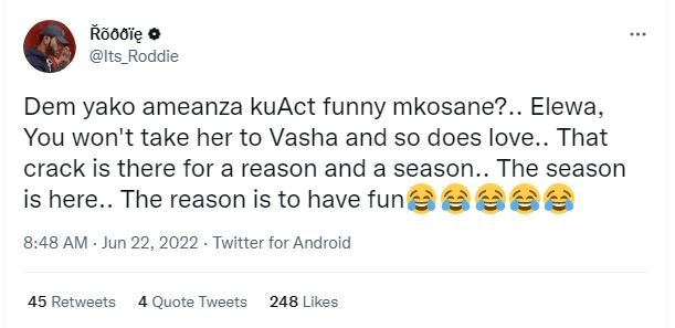 Ãmmię its_roddie dem yako ameanza kuact funny mkosane? . elewa, you won't take h