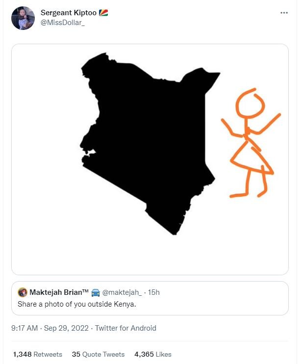 Sergeant kiptoo missdollar _ maktejah briantw maktejah _ 15h share photo of you