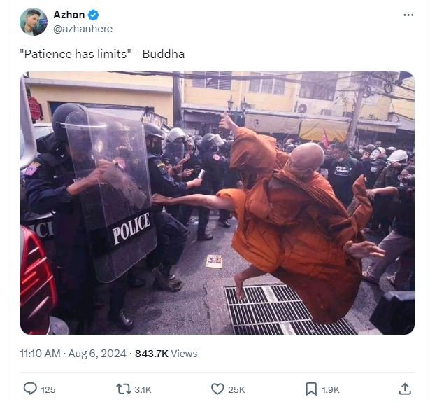 Azhan azhanhere patience has limits buddha 11.10 am aug 6, 843.7k views 125 tl 3