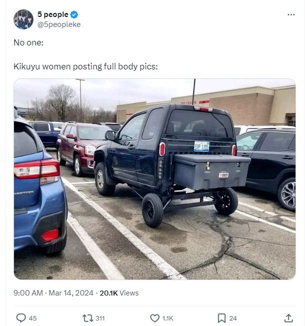 5 people 5peopleke no one kikuyu women posting full body pics 9.00 am . mar 14,