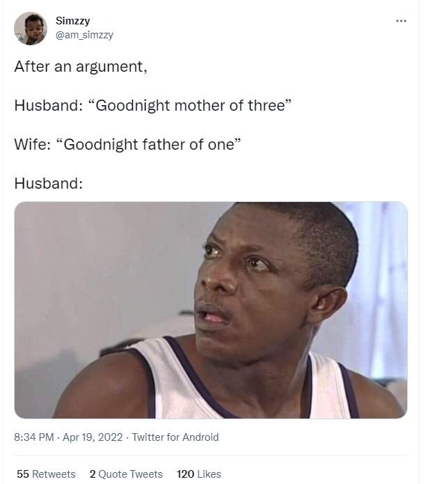 Simzzy am_simzzy after an argument, husband goodnight mother of three wife goodn