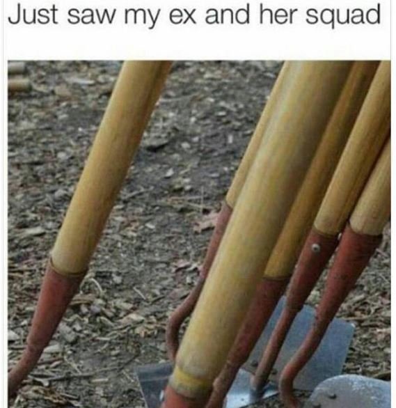 Just saw my ex and her squad