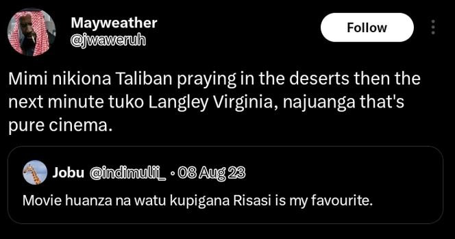 Mayweather wawenuh follow mimi nikiona taliban praying in the deserts then the n
