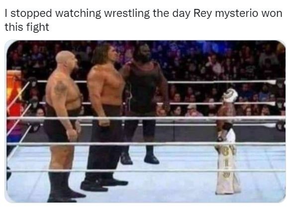 Stopped watching wrestling the day rey mysterio won this fight