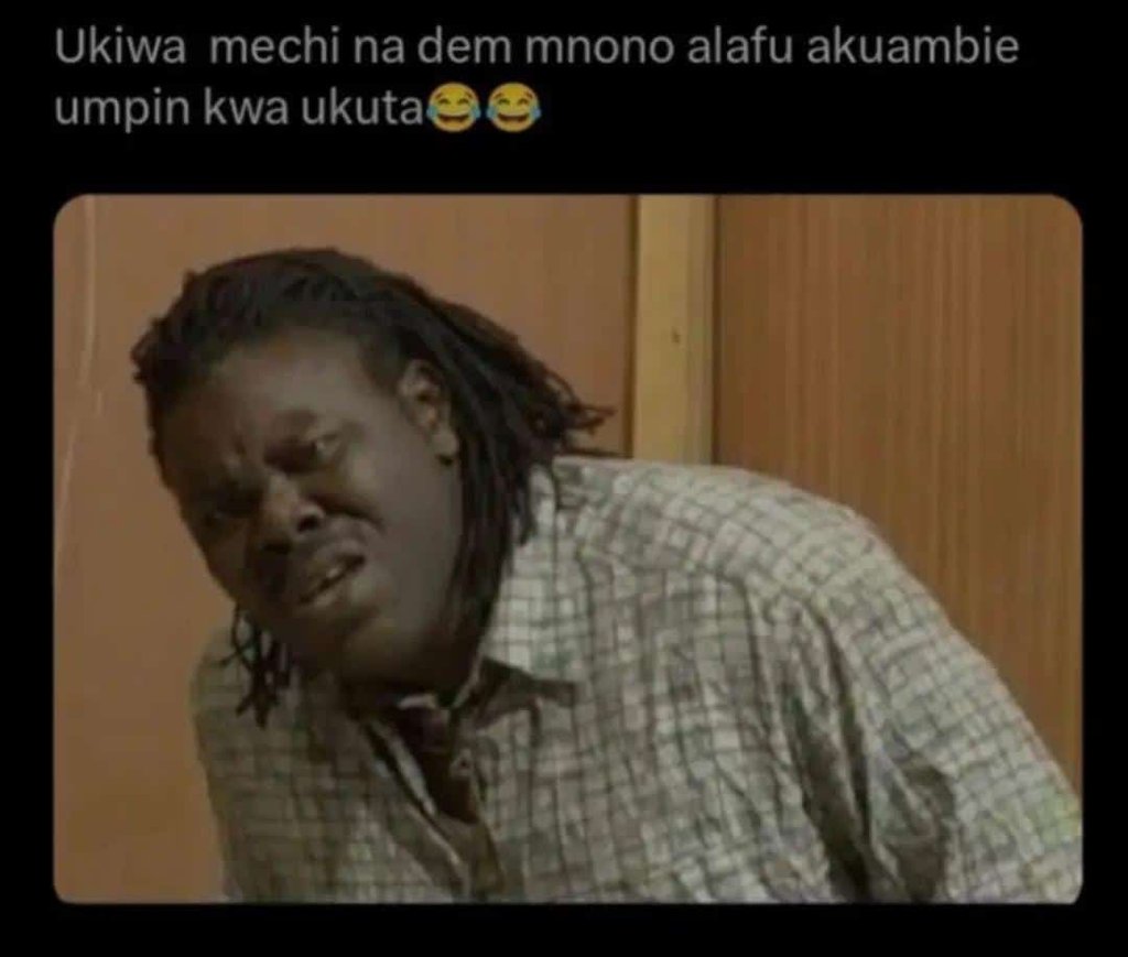 Ukiwa mechi na dem mnono alafu akuambie umpin kwa ukuta
