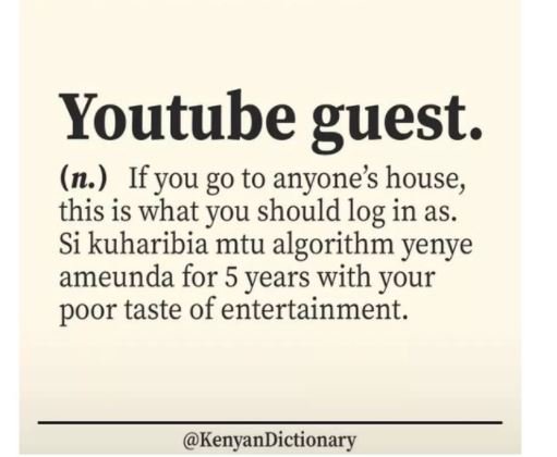 Youtube guest. n. . If you go to anyones house, this is what you should log in a