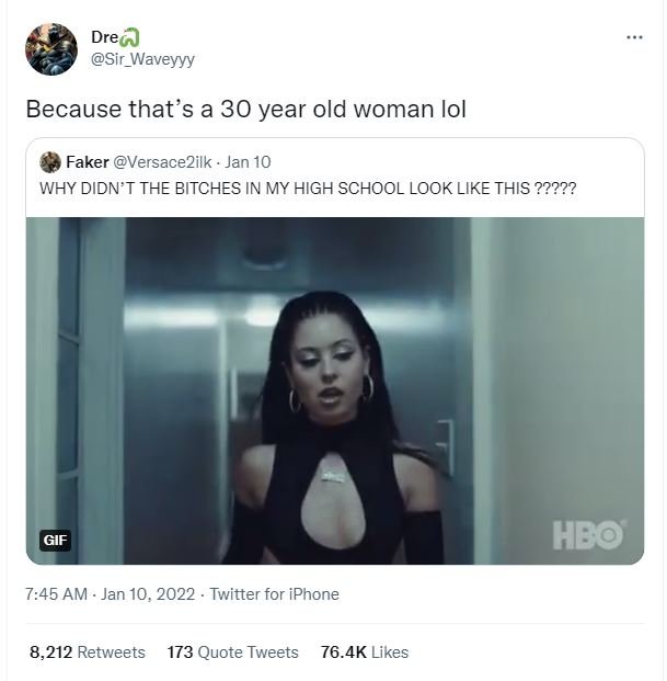 Dre Sir_Waveyyy Because that's a 30 year old woman Iol Faker VersaceZilk Jan 10