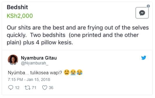 Bedshit ksh2,000 our shits are the best and are frying out of the selves quickly