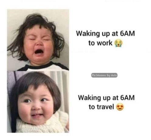 Waking up at 6am to work waking up at 6am to travel