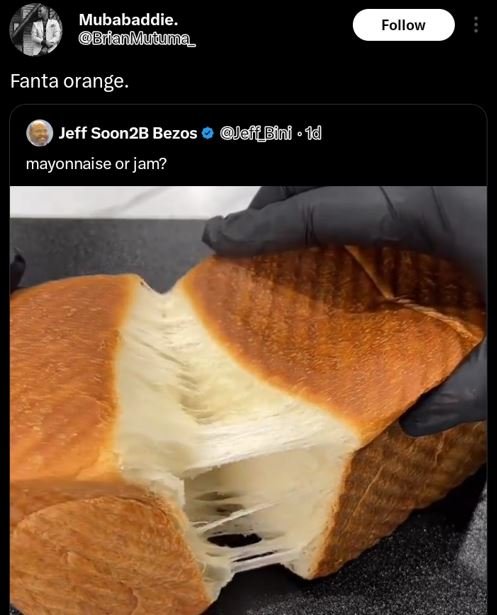 Mubabaddie brfa muauma follow fanta orange_ jeff soon2b bezos jeffbini . 1 mayon