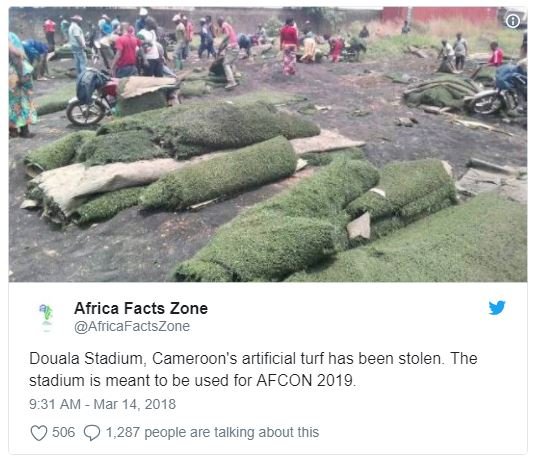 Africa facts zone africafactszone douala stadium . cameroon's artificial turf ha