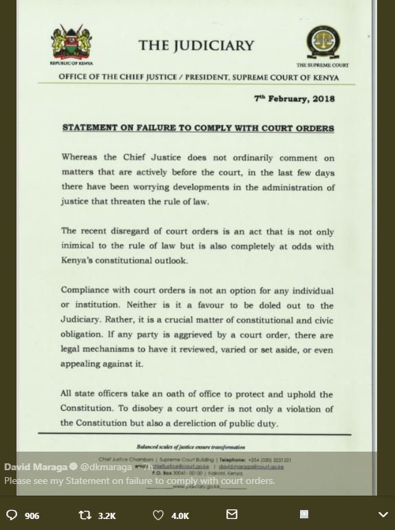 The judiciary couui office ofthechiff iustici president supreme court of kenya 7