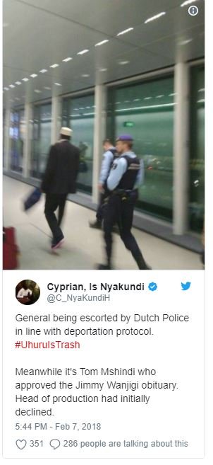 Cyprian, is nyakundi c_nyakundih genera being escorted by dutch police in line w