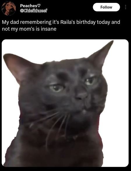 Peaches chuidjkhueef follow my dad remembering it's raila's birthday today and n